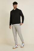 Textured Double Knit Cotton Jogger REG